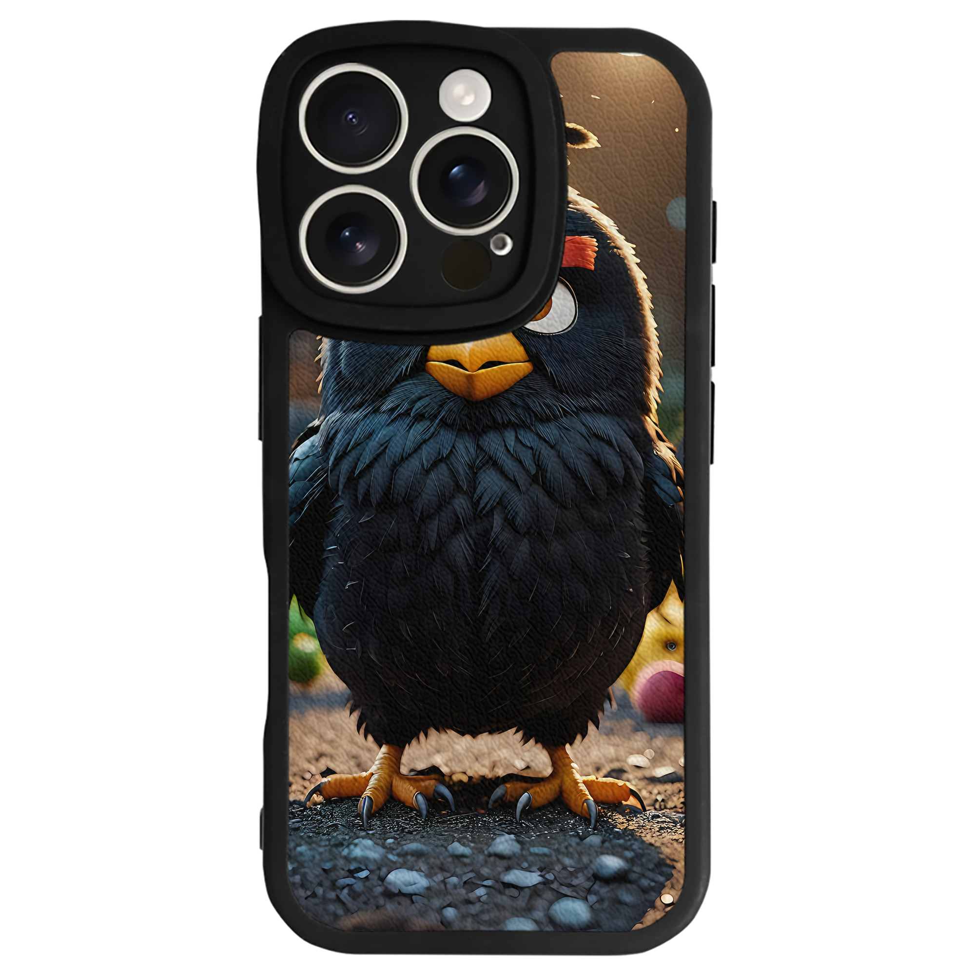 （画像用） Angry Birds アングリーバード 【iPhone 16シリーズ対応】シリコンスマホケース（レザー調） 材質：シリコン